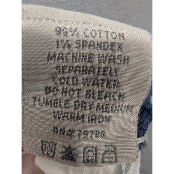 BKE Jeans Womens SZ 28 Blue Payton Slim Straight Embroidered Distressed Whiskers - Picture 15 of 15